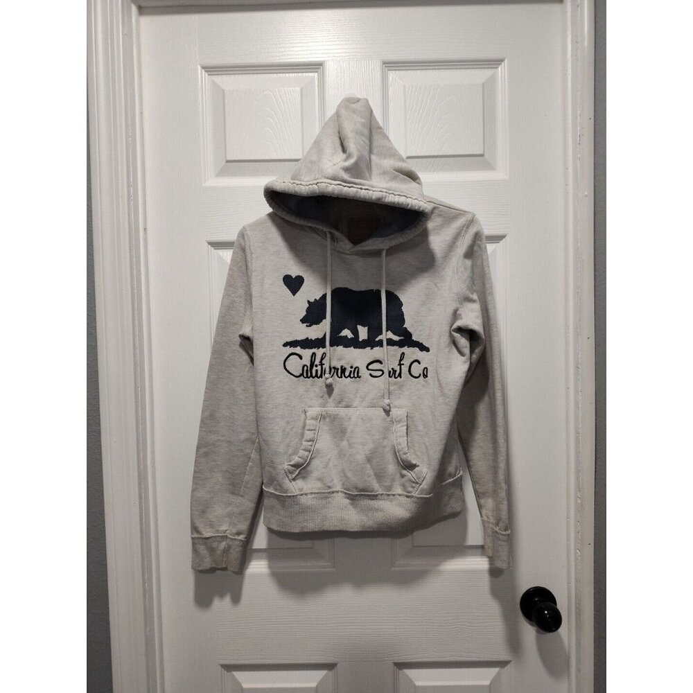Cali Love Heritage Women’s Cali Surf Co Heather Gray Pullover Hoodie Size MEDIUM - Picture 4 of 8